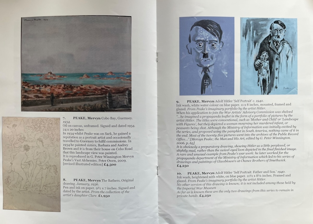 MERVYN PEAKE [1911 - 1968] The Centenary Catalogue.