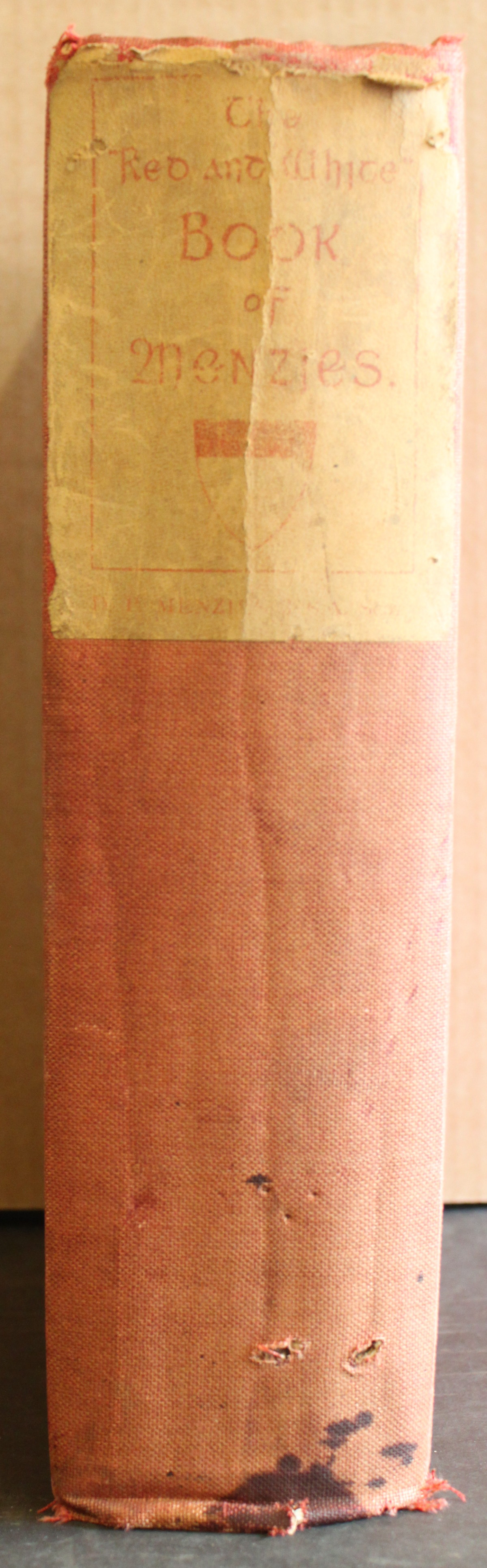 The "Red and White" Book of Menzies; The History of Clan Menzies and Its Chiefs.