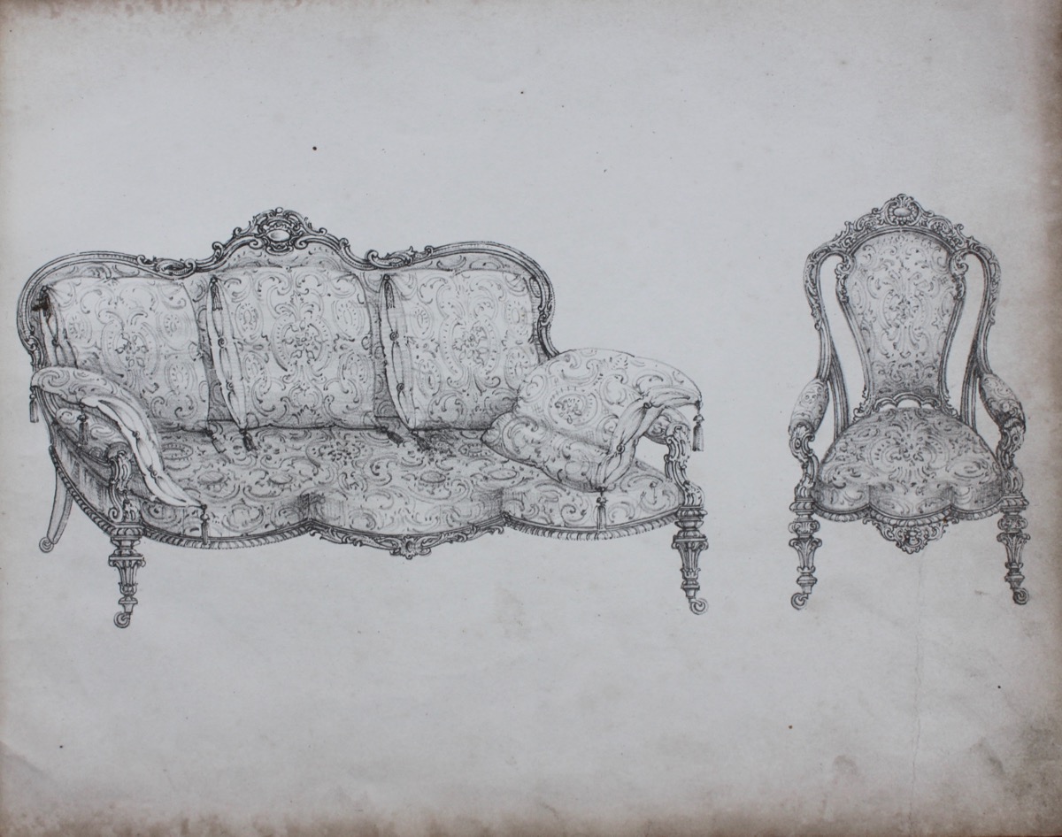 A Useful and Modern Work on Settees, Sofas, Ottomans, and Easy Chairs, in Twelve Plates.