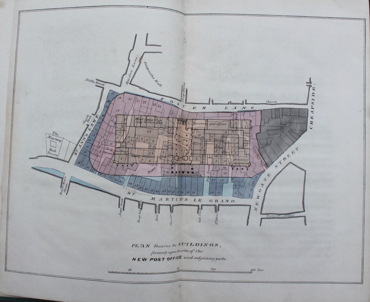 Illustrations of the Site and Neighbourhood of the New Post Office, Comprehending Antiquarian Notices of St. Martin&rsquo;s-le-Grand, and its Liberty, and the Adjoining Parishes of St. Anne, St. Agnes, and St. John, Zachary, with an Appendix, Containing an Account of the Ancient Mourning Bush Tavern