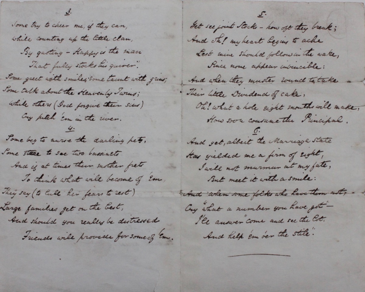 [Manuscript Poem] Confessions of a Married Man.