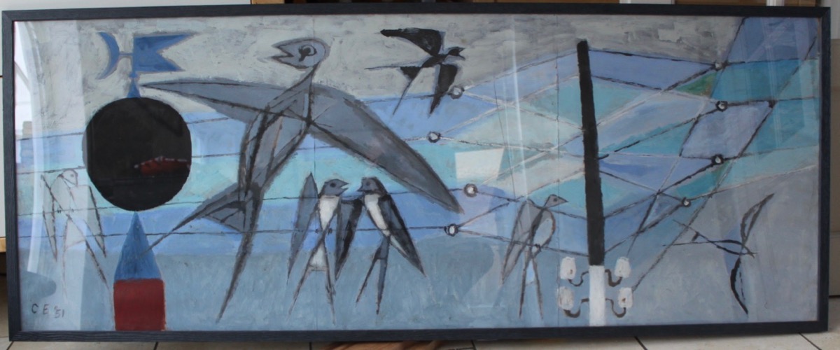 Migrating Birds Pause in Italy. [Original artwork]