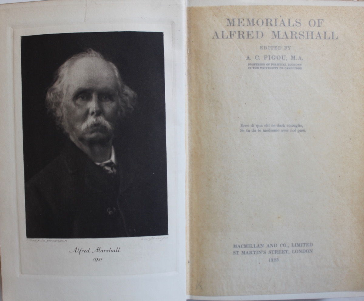 Image for Memorials of Alfred Marshall. Memorials of Alfred Marshall.