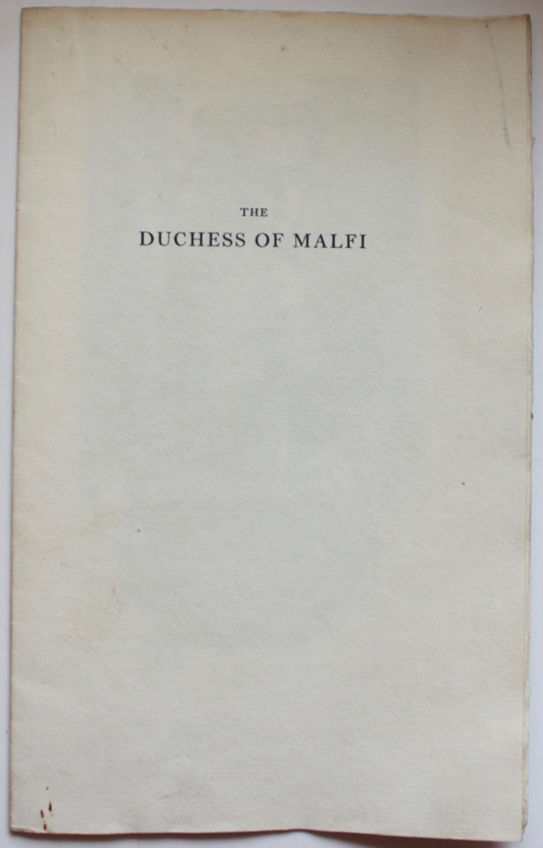 Image for The Duchess of Malfi. The Duchess of Malfi.