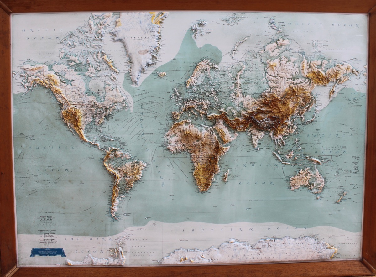 Relief Map Of The World   41001 