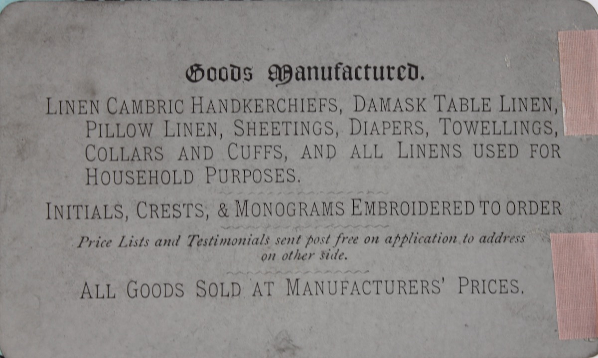 Linen Cambric Handkerchief and Linen Manufacturers, Embroiderers, &c.