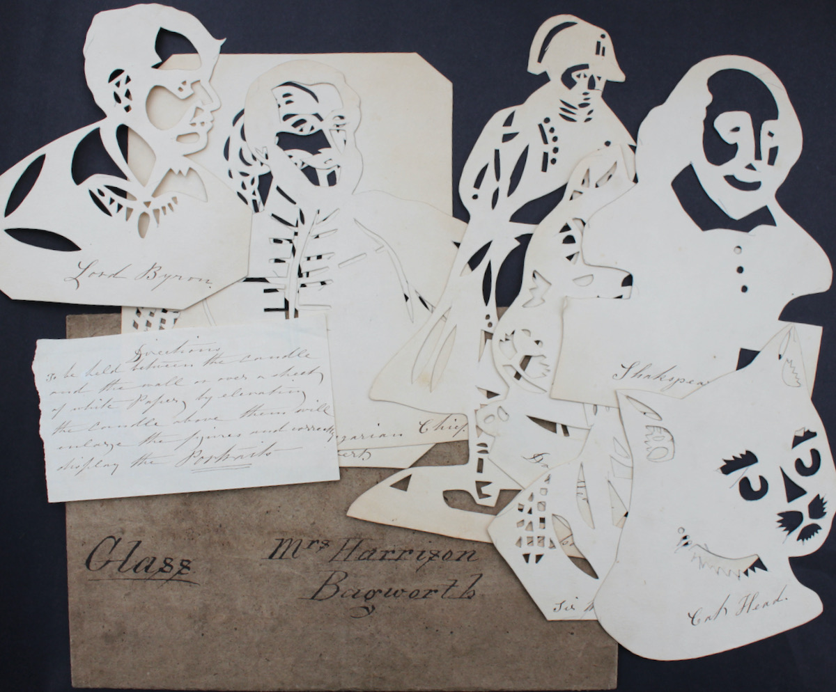 Collection of Eight Identified Silhouette Figures.
