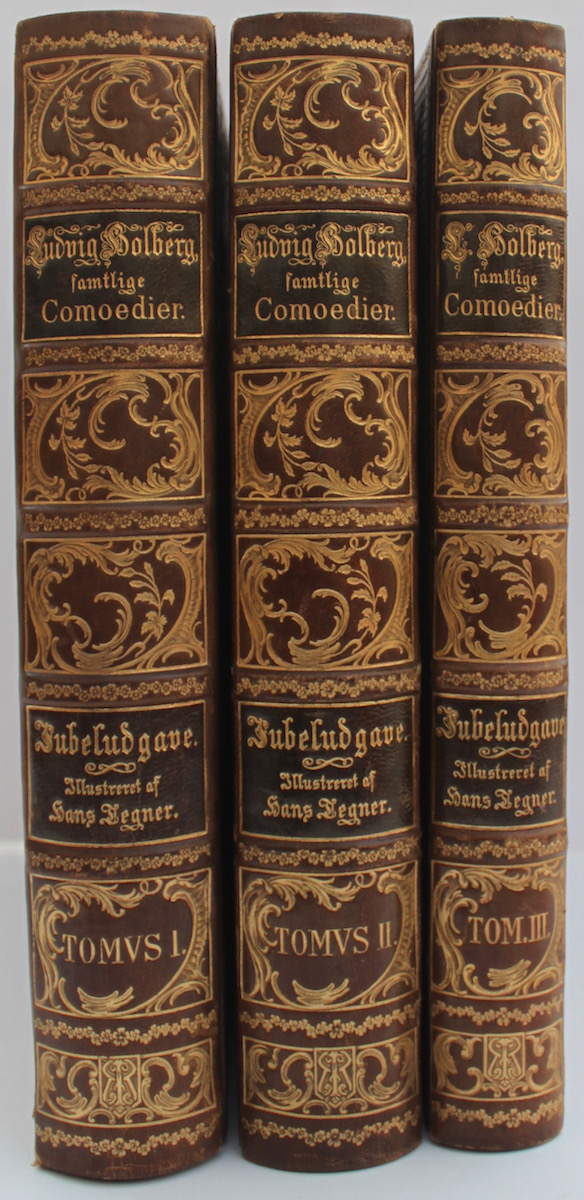 Jubeludgave af Ludvig Holbergs samtlige Comoedier ved F.L. Liebenberg.
