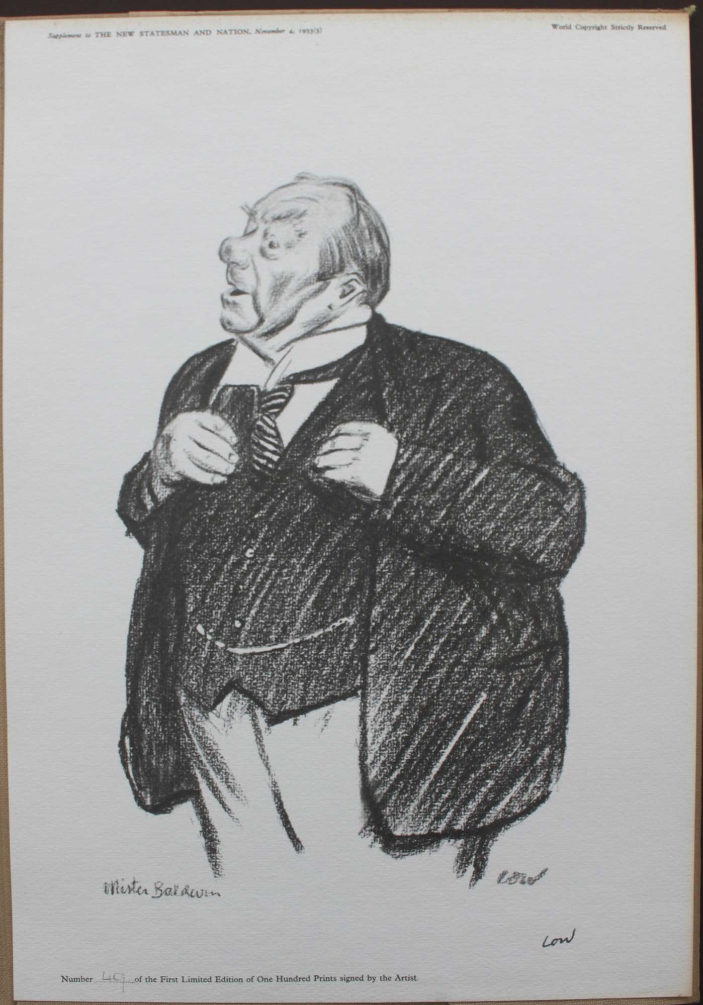 Caricatures by Low. [with] Twelve Biographies.