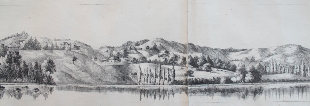 Panorama du Lac de Gen&egrave;ve Pris de la Jett&eacute;e [sic] d&rsquo;Ouchy.