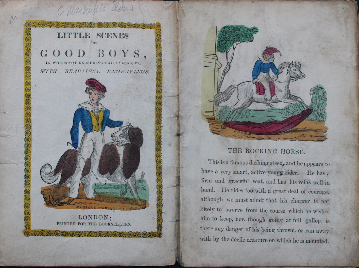 Little Scenes for Good Boys, in Words Not Exceeding Two Syllables. Embellished with beautiful engravings.