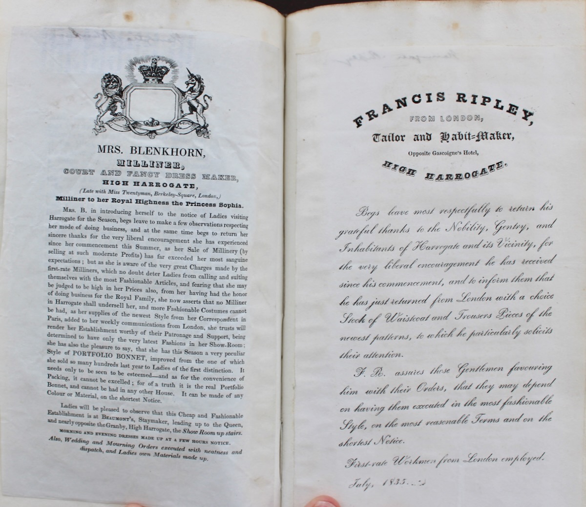 A Bound volume of pamphlets and local ephemera.