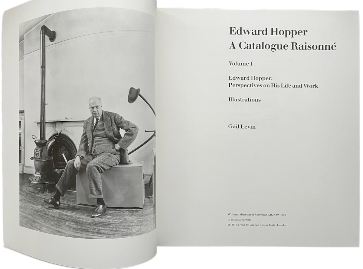 Edward Hopper. A Catalogue Raisonne. 4 volumes in slip case. CD-Rom. Volume  I. Edward Hopper: Perspective on His Life and Work. Volume II:
