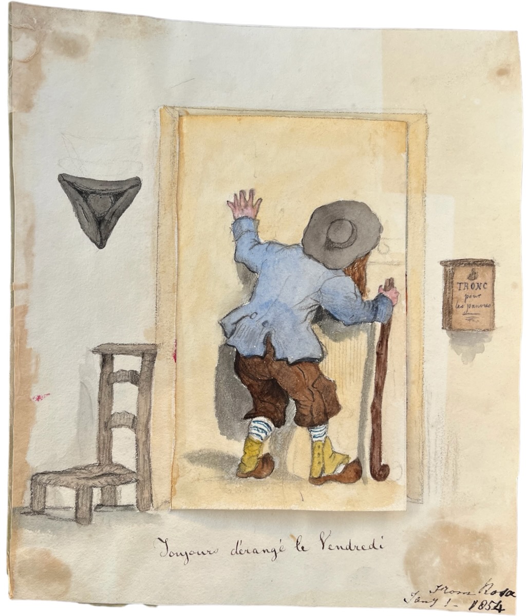 Toujours d&eacute;ranger le Vendredi. From Rosa Jan 1, 1854.