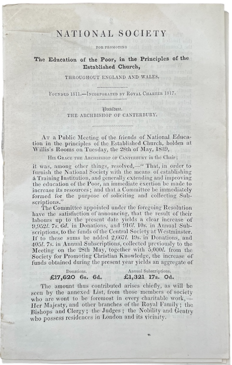 Image for At a Public Meeting of the Friends of National Education in the Principles of the Established Church holden at Willis’s Rooms on Tuesday, the 28th of May, 1839. At a Public Meeting of the Friends of National Education in the Principles of the Established Church holden at Willis’s Rooms on Tuesday, the 28th of May, 1839.