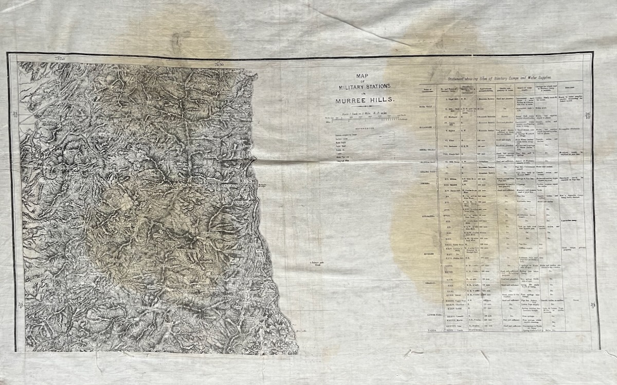 Map of Military Station, Murree Hills.