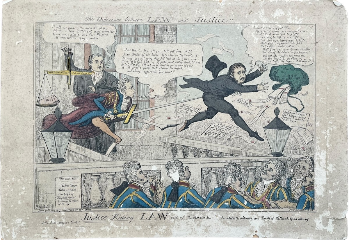 The Difference Between Law and Justice!! Justice Kicking Law out of the Mansion House