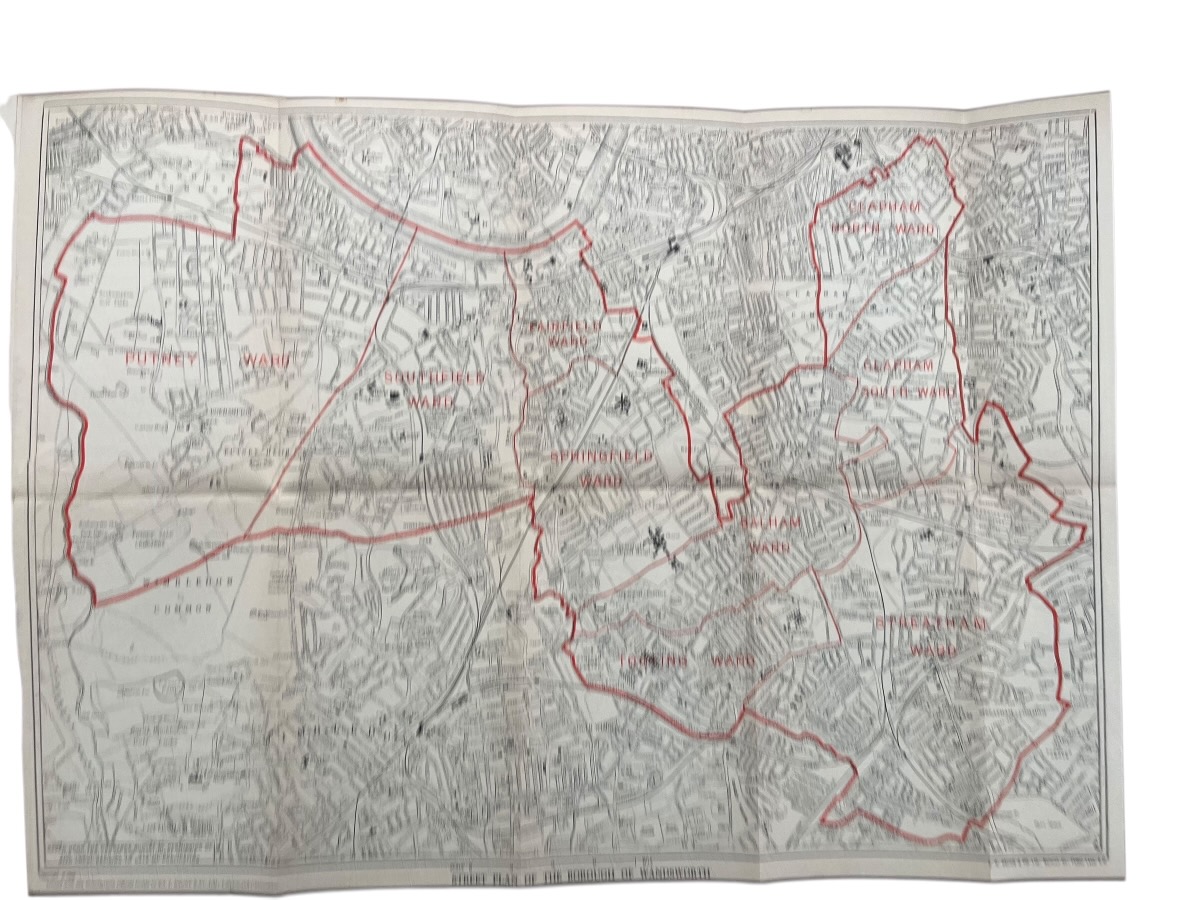 The Metropolitan Borough of Wandsworth. Official Guide. [with map]