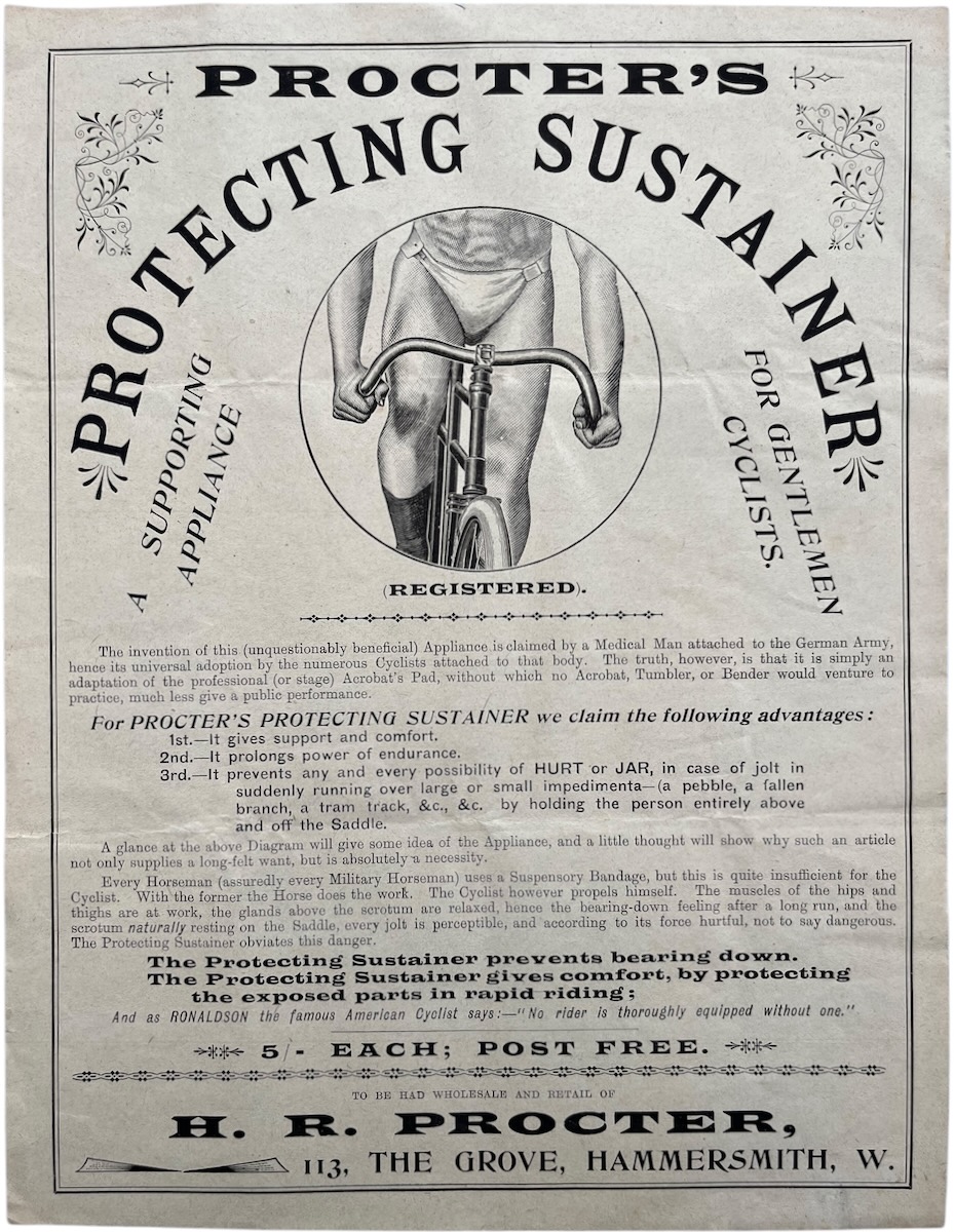Proctor’s Protecting Sustainer; a Sporting Appliance for Gentlemen Cyclists.