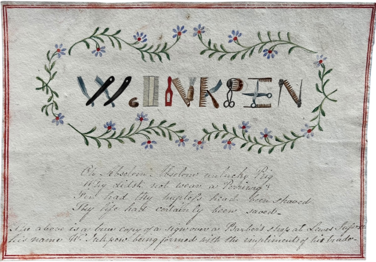 [Barber’s Trade Card]