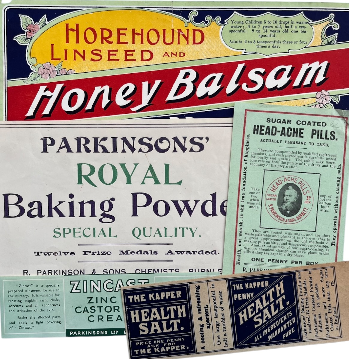 Selection of Labels and Adverts.