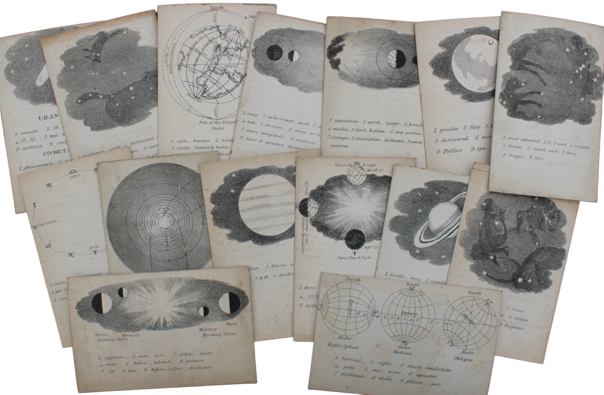 Complete [] Set of 15 Educational Cards on Astronomy.