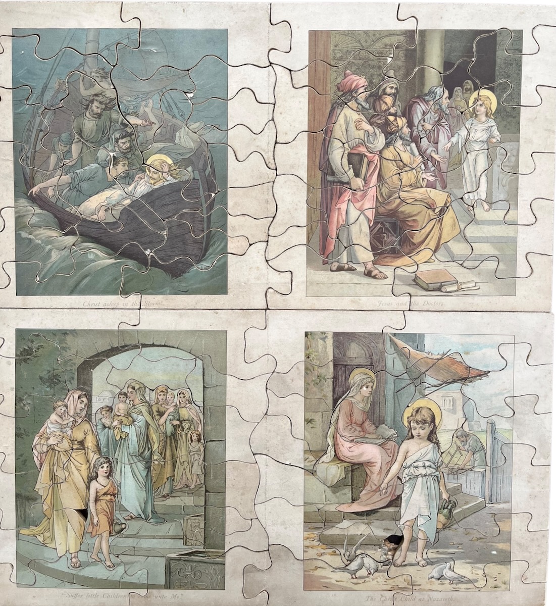 Double Puzzles. [Religious Scenes]