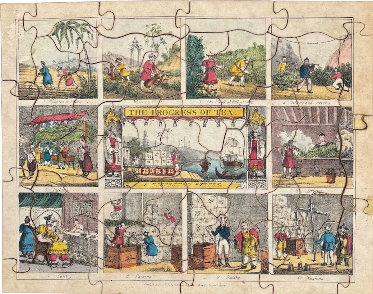 The Progress of Tea. A Dissected Puzzle.
