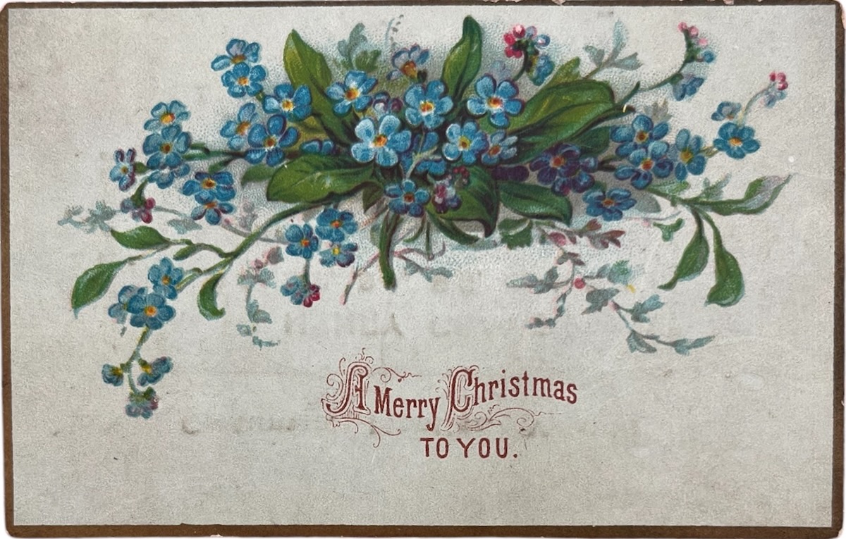 Christmas Card and Trade Card.
