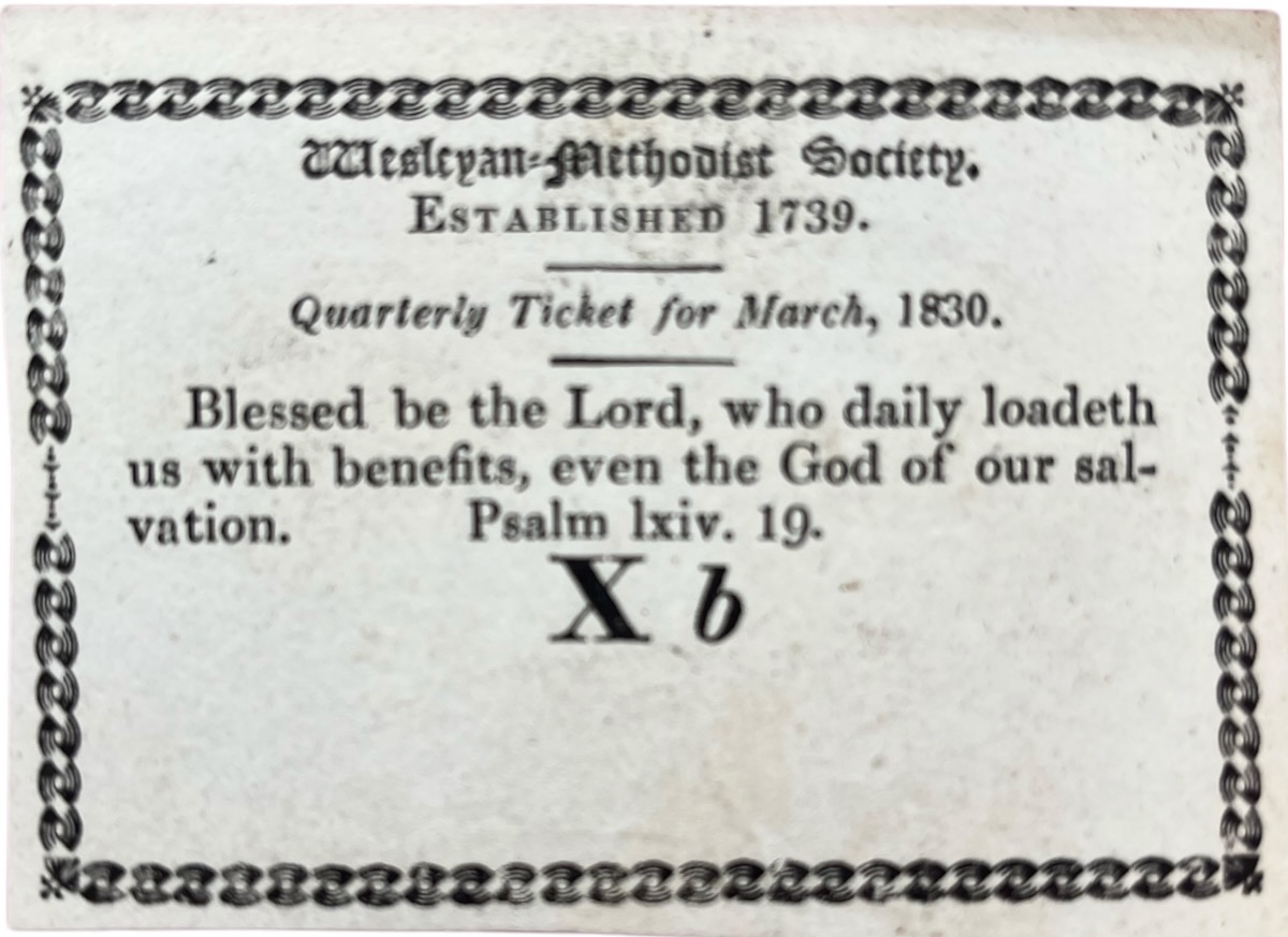 Quarterly Ticket for March, 1830.
