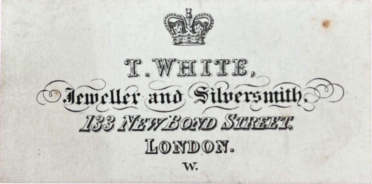 Jeweller and Silversmith. 133 New Bond Street, London.