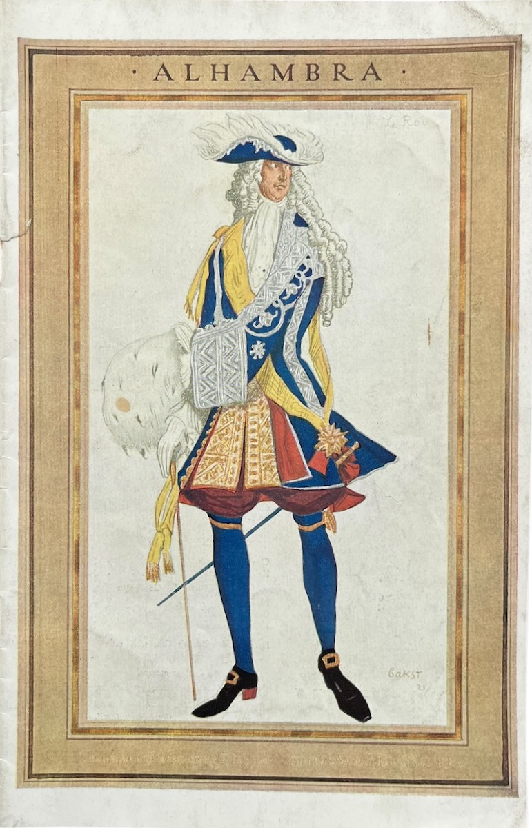 Serge Diaghileff's Russian Ballet 'The Sleeping Princess (la Belle au Bois Dormant). Programme Alhambra Theatre, London (1922).