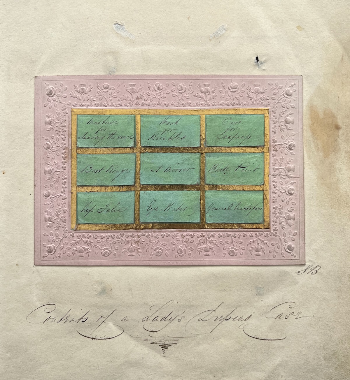 Contents of a Lady&rsquo;s Dressing Case.