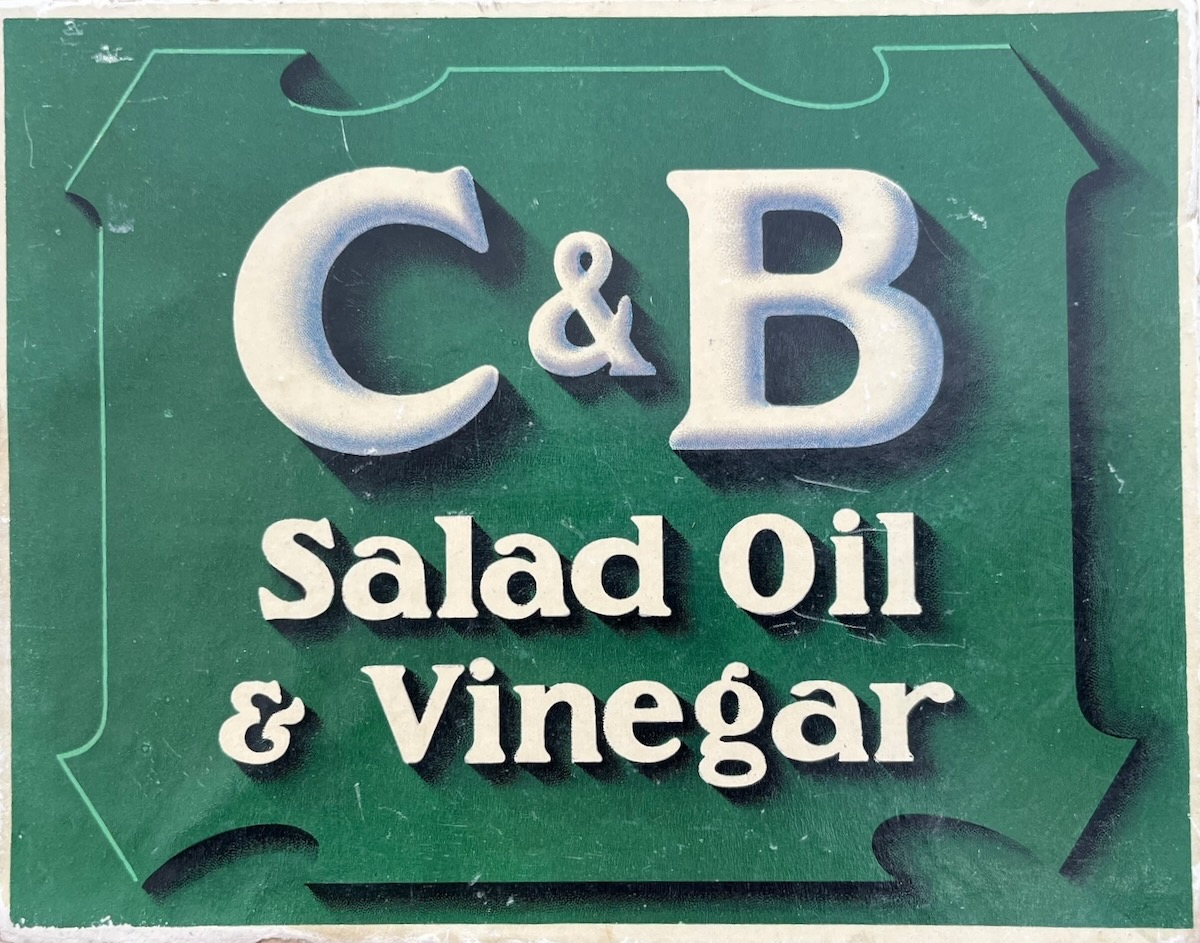 Salad Oil and Vinegar.