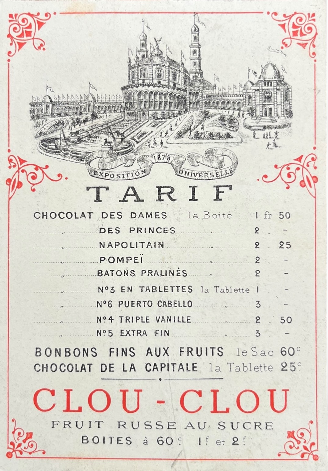 Georges Bormann, Fabrique de Chocolat, Caramelles & Montpensier.