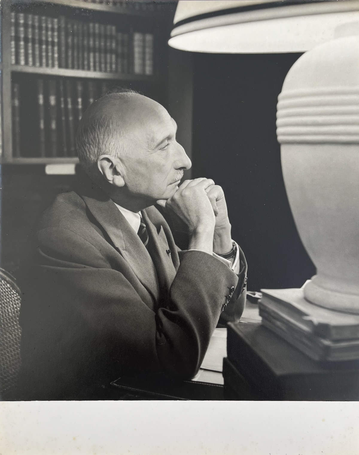 FRANCOIS MAURIAC. French Novelist and Dramatist. 1885 - 1970. Photographed by DOUGLAS GLASS.