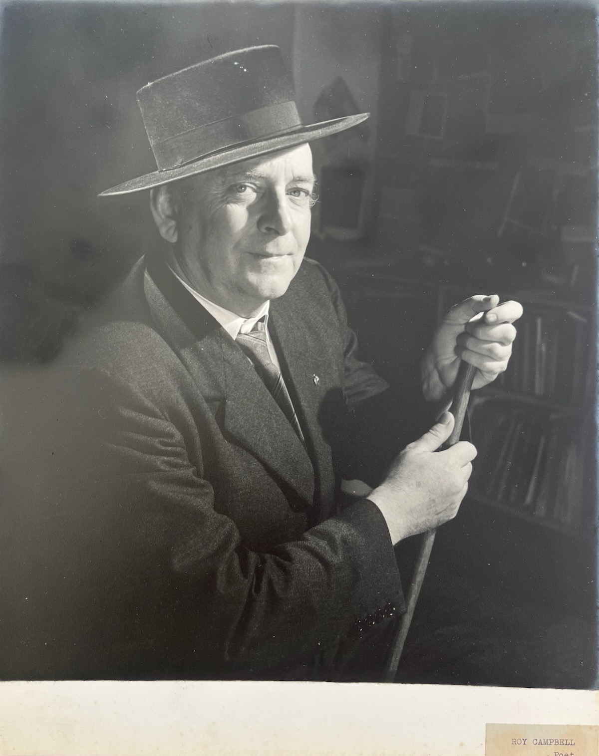 ROY CAMPBELL. South African Poet, Translator and Critic. 1901 - 57. Photographed by DOUGLAS GLASS.