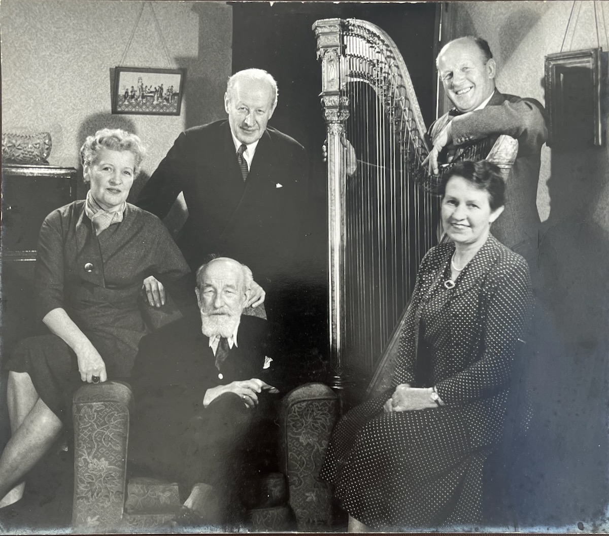 British Musical Family. Eugene II [1867 - 1958], Eugene [1893 - 1962], Marie [1894 - 1991], Leon [1897 - 1988] and Sidonie [1899 - 2004]. Photographed by DOUGLAS GLASS.
