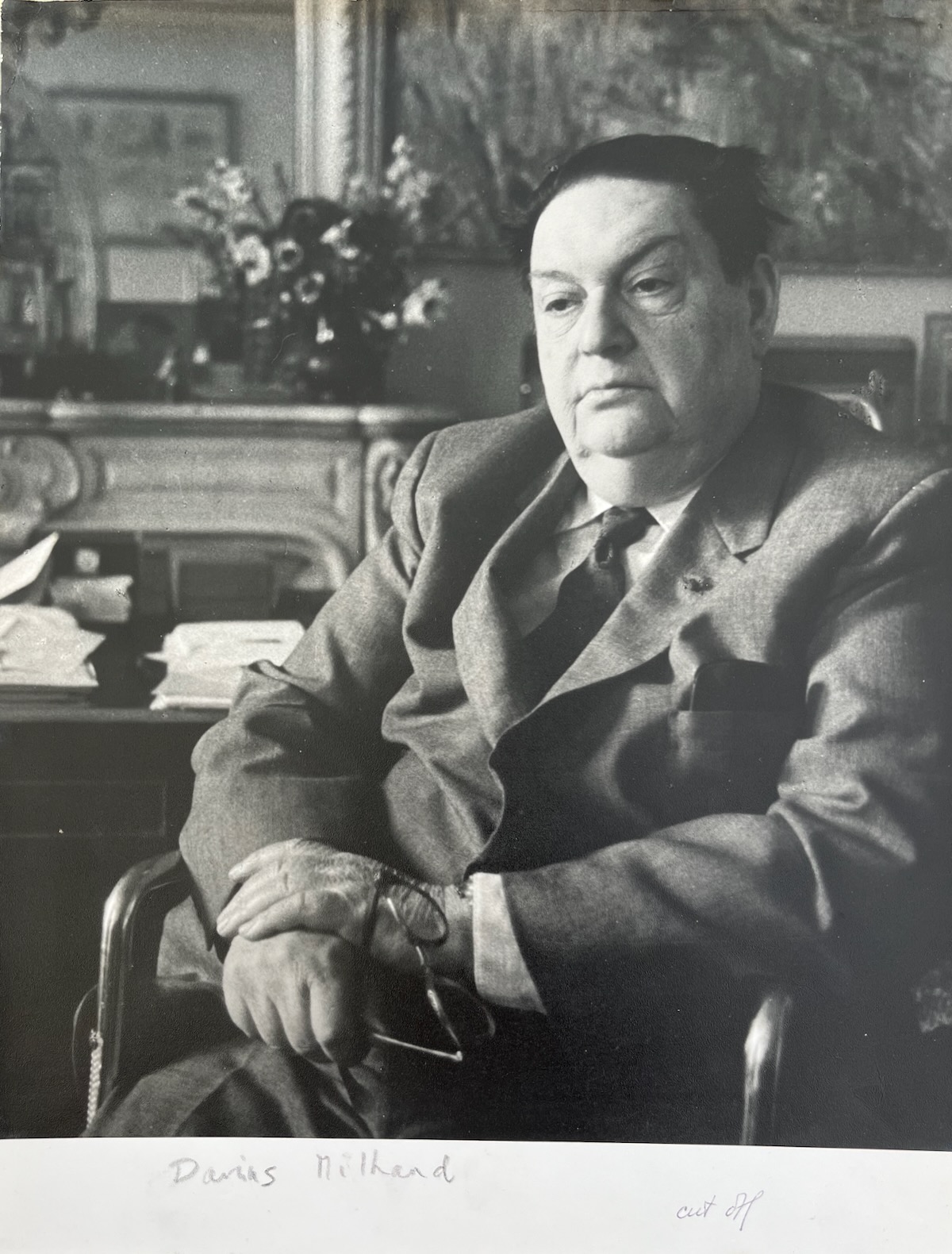 French Composer and Conductor. 1892 - 1974. Photographed by DOUGLAS GLASS.