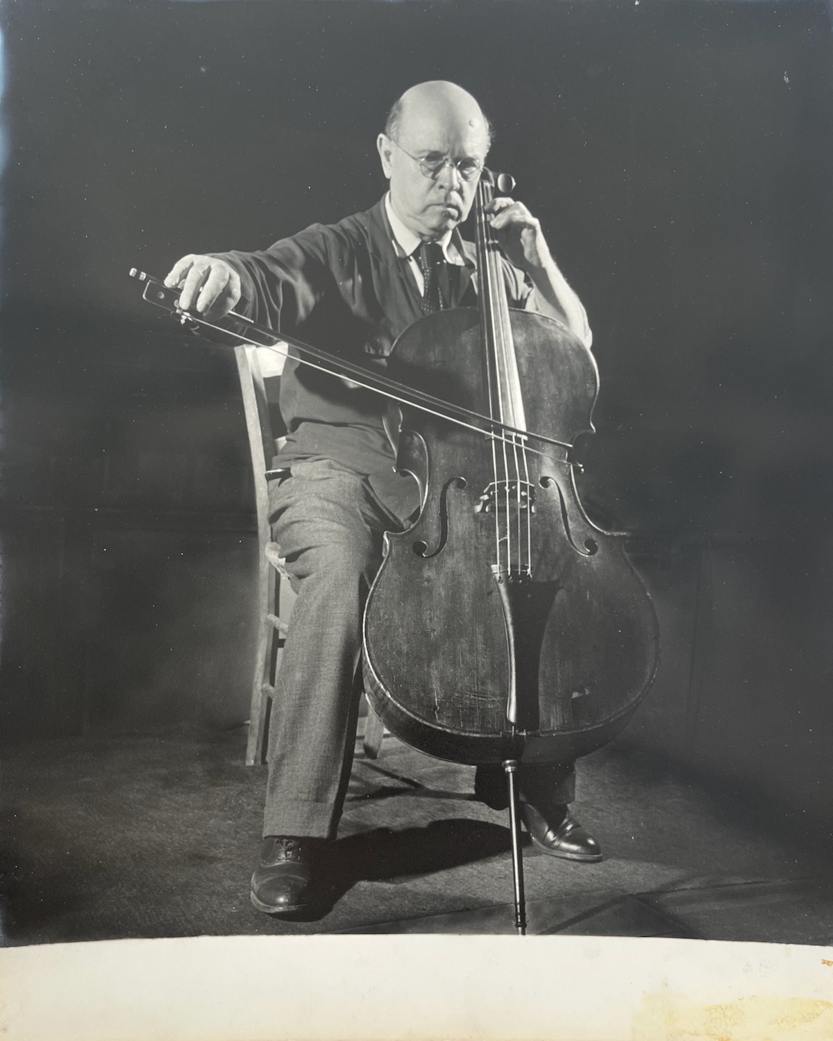 I. Spanish Cellist, Composer and Conductor. 1876 - 1973. Photographed by DOUGLAS GLASS.