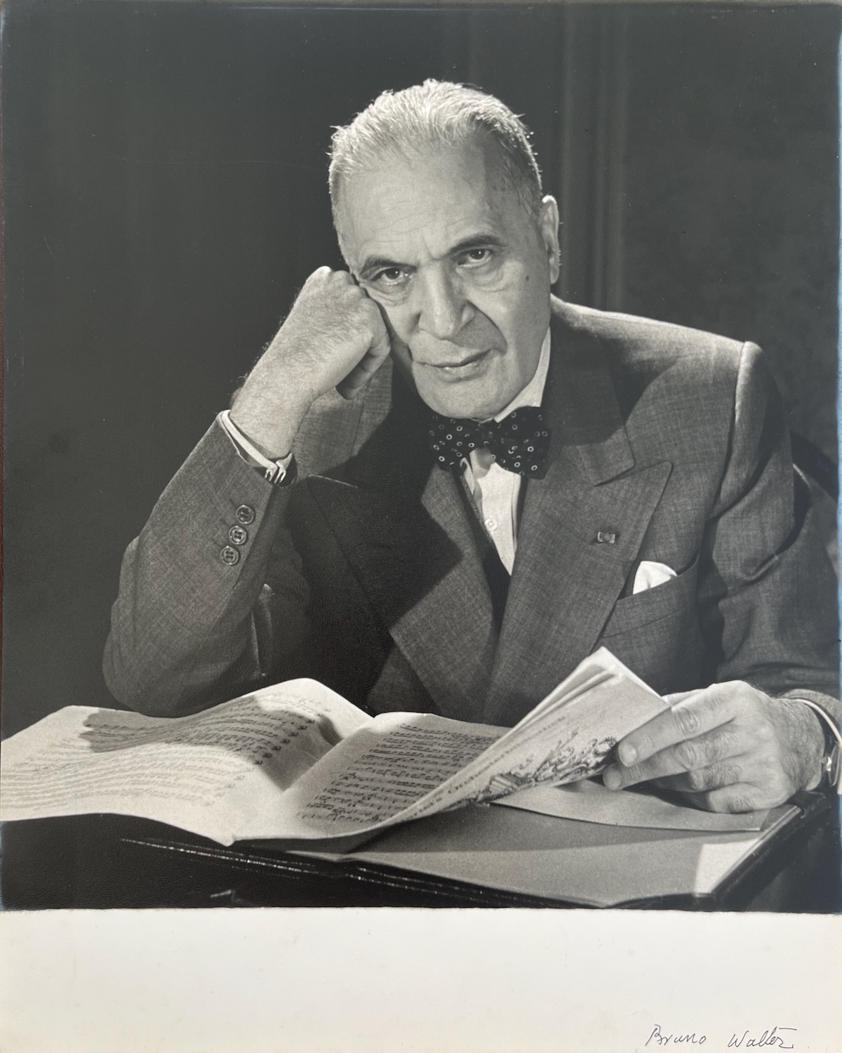 German Conductor, Pianist and Composer. 1876 - 1962. Photographed by DOUGLAS GLASS.