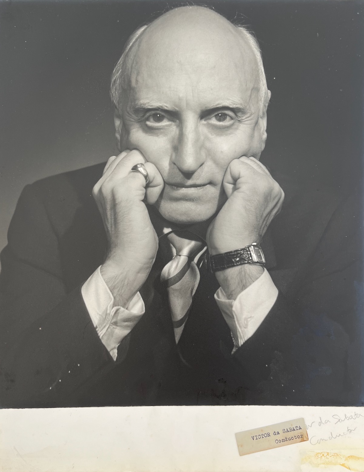 Italian Conductor and Composer. 1892 - 1967. Photographed by DOUGLAS GLASS.