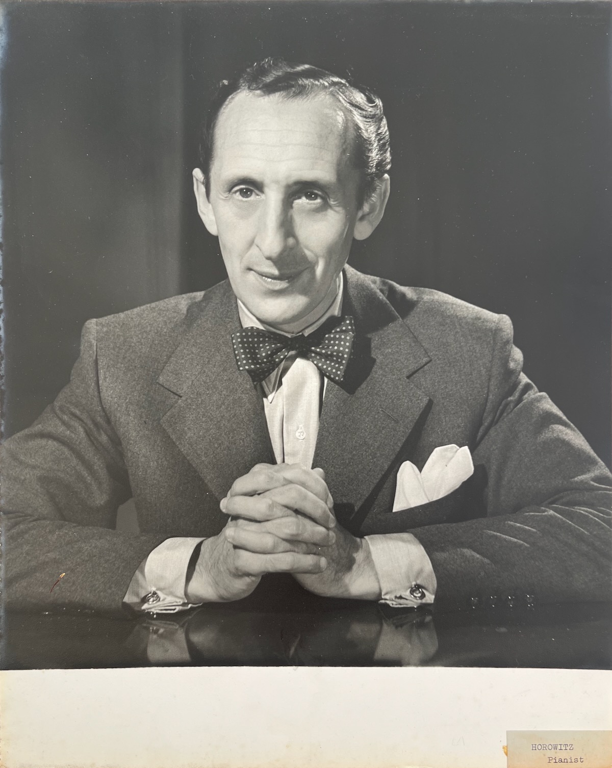 Russian and American Pianist. 1903 - 89. Photographed by DOUGLAS GLASS.