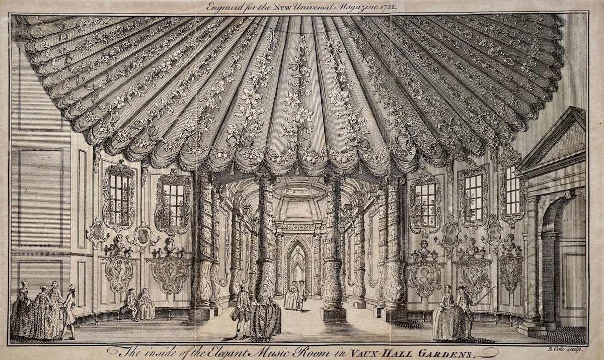 The Inside of the Elegant Music Room in Vauxhall Gardens.