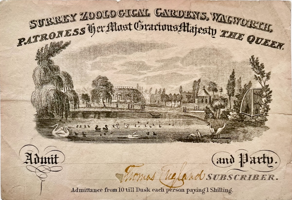 Admission Ticket for a Subscriber.