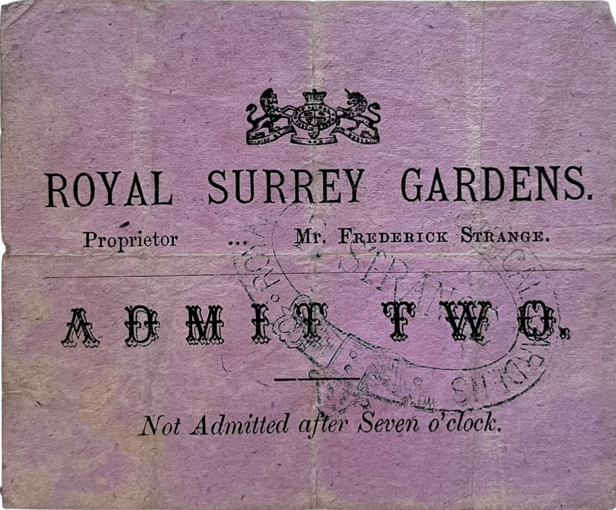 Admission Ticket.