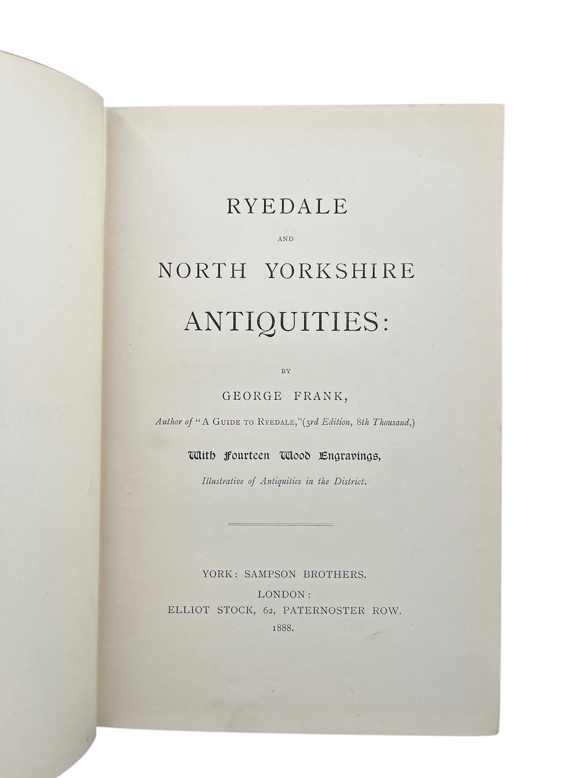 Ryedale and North Yorkshire Antiquities.