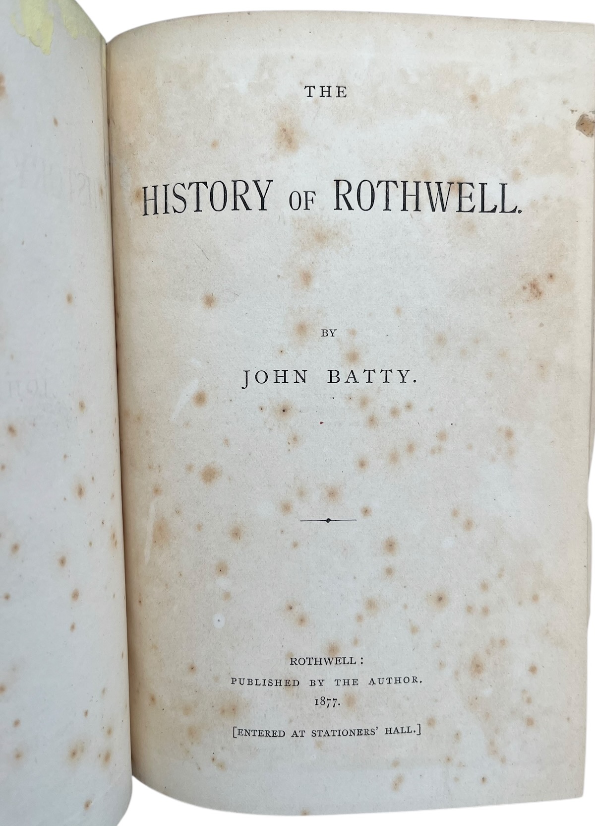 The History of Rothwell.