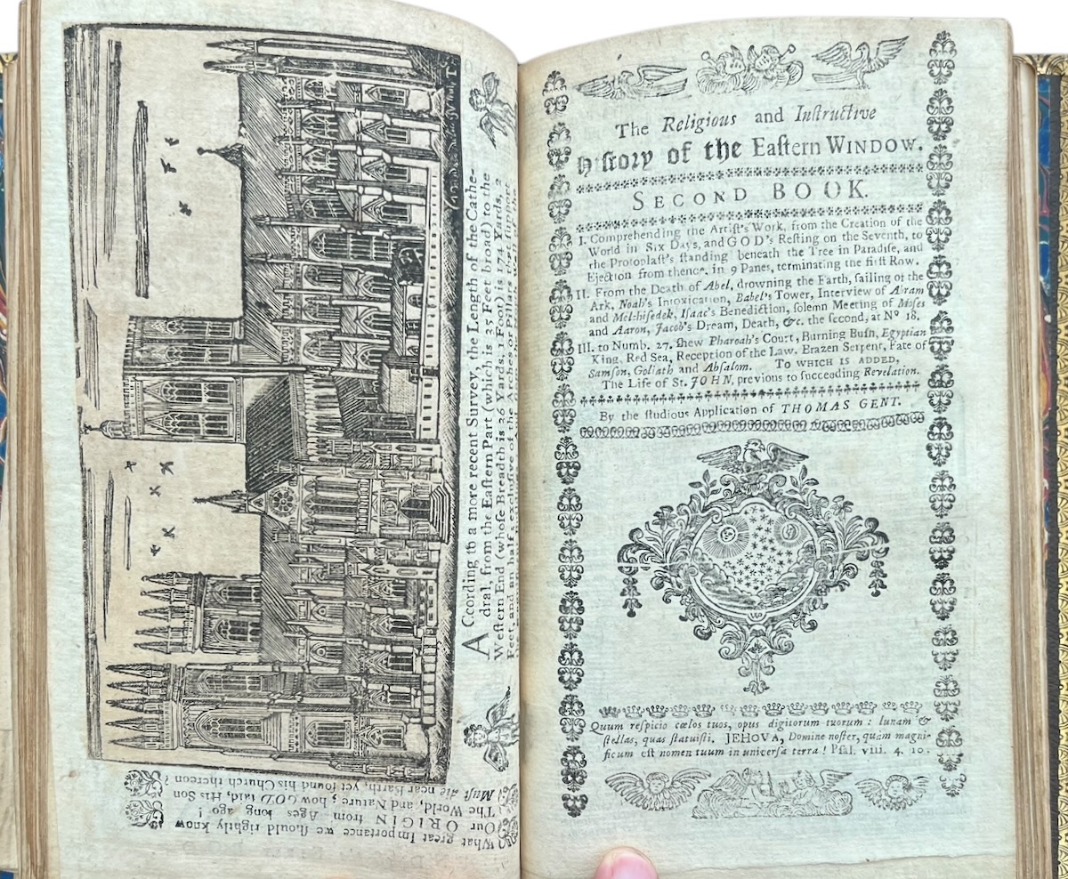 The Most Delectable, Scriptural, and Pious History of the Famous and Magnificent Great Eastern Window (according to Beautiful Portraitures) in St. Peter&rsquo;s Cathedral, York.