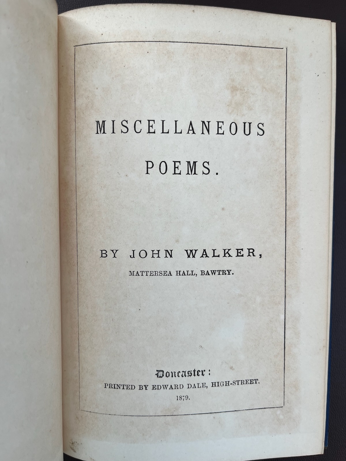 Miscellaneous Poems.